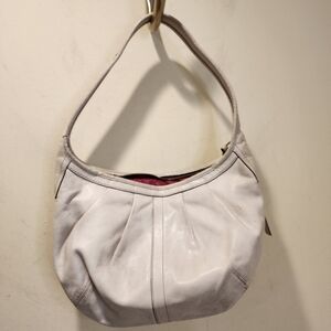 COACH Vintage White  Leather Hobo Bag